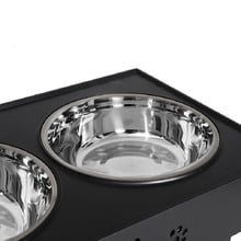 3 Piece Elevated Dual Pet Feeder Set